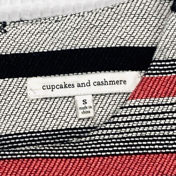 Cupcakes & Cashmere Jacquard Shift Dress Women S Stripe Casual Modest Comfy Boho - Picture 12 of 13